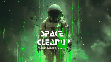 太空清理：宇宙机器人消毒器|Space CleanUp: Cosmic Robot Disinfector封面