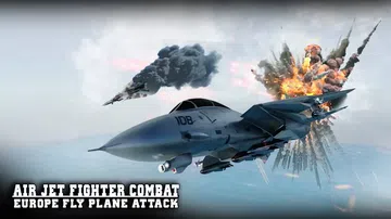 喷气式战斗机战斗：欧洲飞机攻击|Air Jet Fighte封面