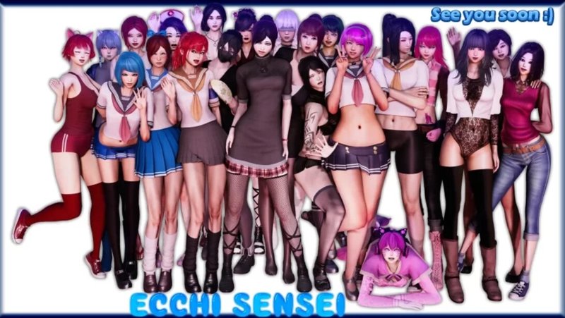 【大型SLG 中文 步兵】工口老师 EcchiSensei 粉丝魔改整合版 包含1-4季全内容+黑暗心灵补丁 PC+安卓双端官方中文步兵版 步兵 中文 大型SLG